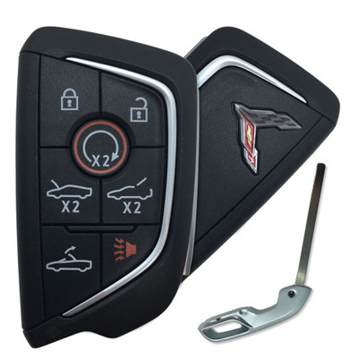Chevrolet Corvette 7 Button Smart Key YGOG20TB1 13538853 433 MHz - New, OEM