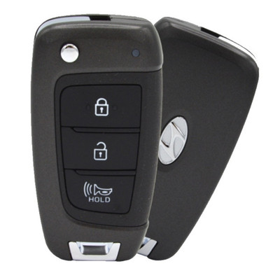 Hyundai 3 Button Remote Flip Key SY5FD1GRGE03, 95430-K2500, 433 MHz - Refurbished, Grade A