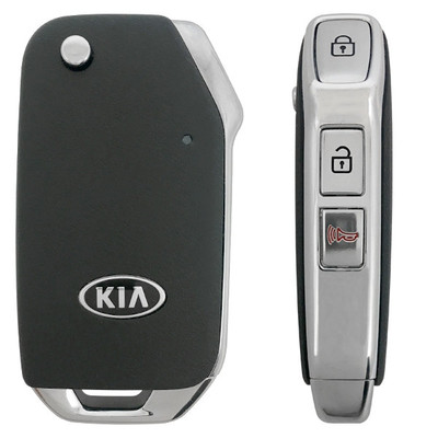 Kia 3 Button Remote Flip Key SY5SKRGE03, 95430-R5000, 433 MHz - New, OEM