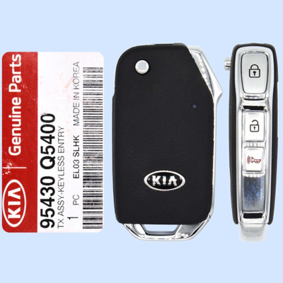 Kia 3 Button Remote Remote Flip Key NYOSYEC4TX1907, 95430-Q5400, 433 MHz - New, OEM