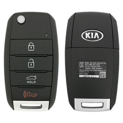 Kia 4 Button Remote Flip Key OSLOKA-870T, 95430-A7400, 315 MHz - New, OEM