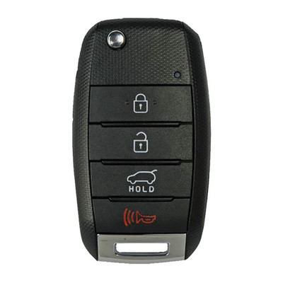 Kia 4 Button Remote Flip Key OSLOKA-875T (PSD), 95430-B2100, 433 MHz - Refurbished, Recase