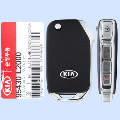 Kia 4 Button Remote Flip Key CQOTD00660 (DL3), 95430-L2000, 433 MHz - New, OEM