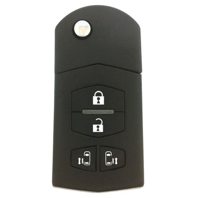 Mazda 5 Button Remote Flip Key OUCG8D-335A-A, LF22-67-5RY, 315 MHz - Refurbished, Recase