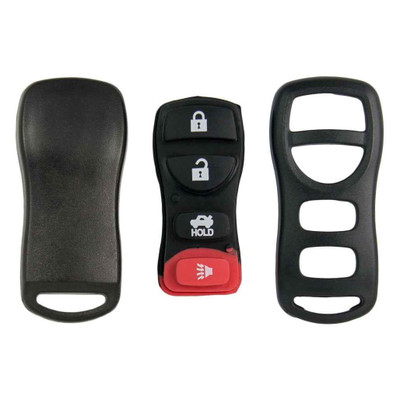 Nissan, Infiniti 4 Button Remote Shell Replacement Case and Pad KBRASTU15, 28268-ZB700 - Aftermarket