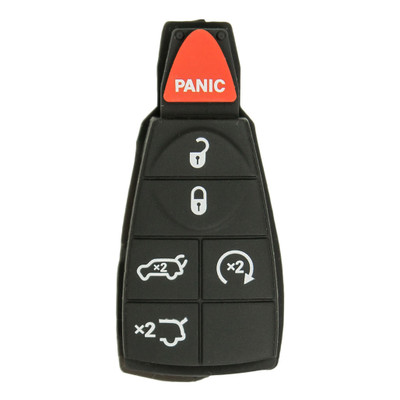 6 Button Replacement Button Pad for Chrysler / Dodge/ Jeep Fobik Keys IYZ-C01C, M3N5WY783X