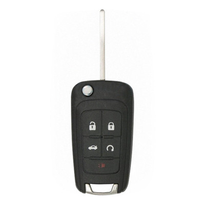 GMC 5 Button Non-PEPS Remote Flip Key OHT01060512, 13501514, 315 MHz - New, OEM