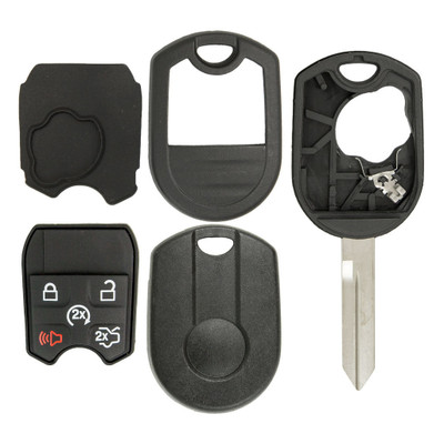 Remote Head Key Shell for Ford 164-R8000 - 5 Button - New Style - Standard Blade