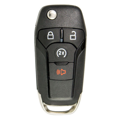 Ford 4 Button Side Mill Remote Flip Key N5F-A08TDA, 164-R8134, 902 MHz - New, OEM