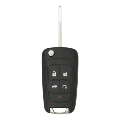 Buick 5 Button Non-PEPS Remote Flip Key OHT01060512, 13504204, 315 MHz - New, OEM
