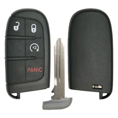 4 Button Shell For Dodge Jeep Smart Proximity Remote Key M3N-40821302