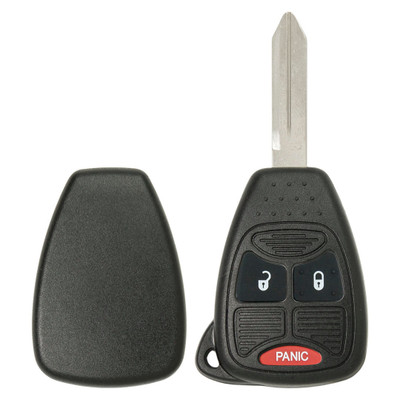 Chrysler, Dodge, Jeep 3 Button Remote Head Key Shell Replacement Case M3N5WY72XX, OHT692427AA, OHT692713AA - Aftermarket