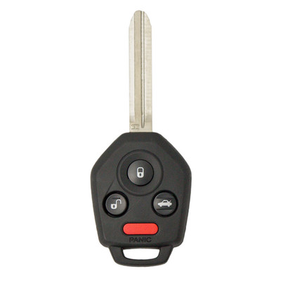 Subaru 4 Button Remote Head Key CWTB1G077 / 57497-FL00A / B110 / H Chip - Black Pod - New