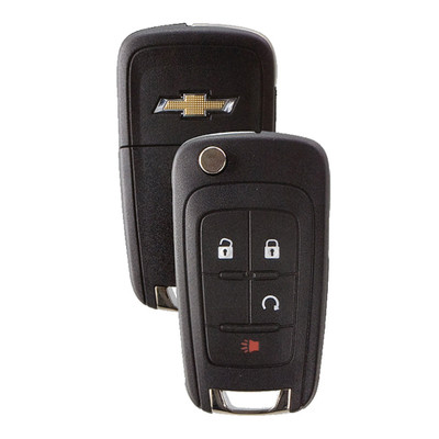 Strattec (5913597) Chevrolet 4 Button Non-PEPS Remote Flip Key OHT01060512, 20873620, 315 MHz - New, OEM