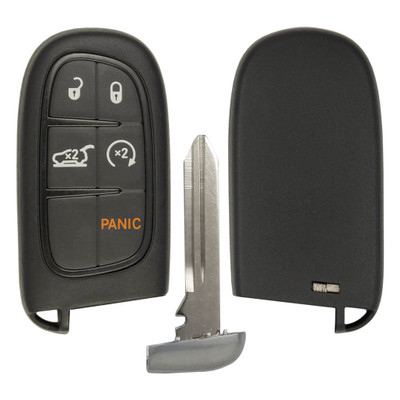 5 Button Shell For Jeep Cherokee Smart Proximity Remote Key GQ4-54T