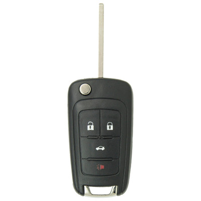 Keyless2Go GM 4 Button Remote Flip Key OHT01060512 - Premium Aftermarket