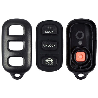 Toyota 4 Button Remote Case and Pad Replacement Shell - Aftermarket