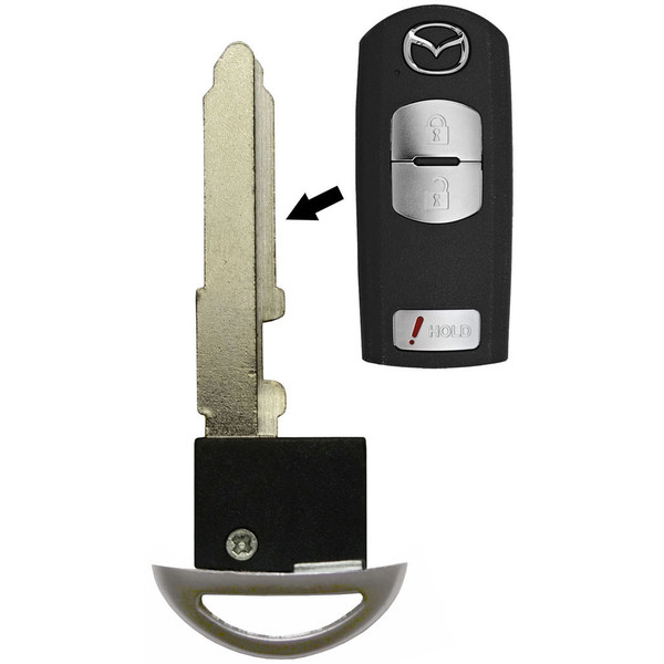 Toyota Scion Mazda Emergency Insert Key Blade D6Y1-76-2GXB, MZ31, 4D-63 80-Bit - Aftermarket