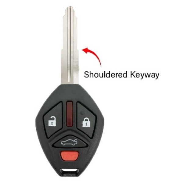 Mitsubishi 4 Button Remote Head Key OUCG8D-620M-A, MN141545, 315 MHz - Refurbished, Recase