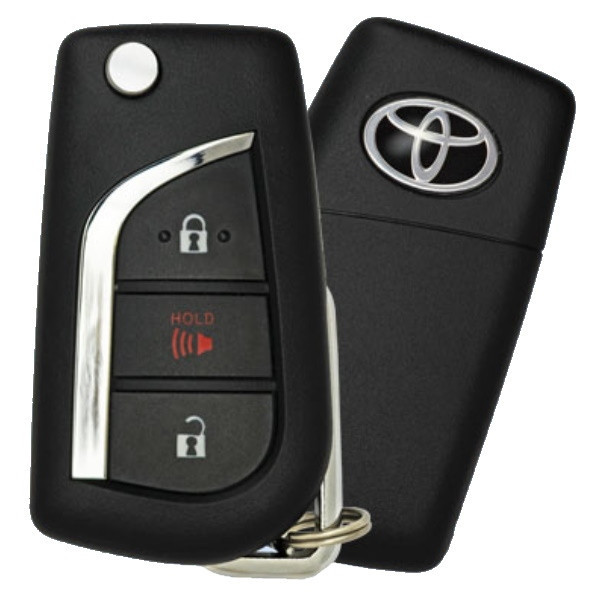 Toyota 3 Button Remote Flip Key MOZB3M2F2L, 89070-F4082, 315 MHz - Refurbished, Grade A