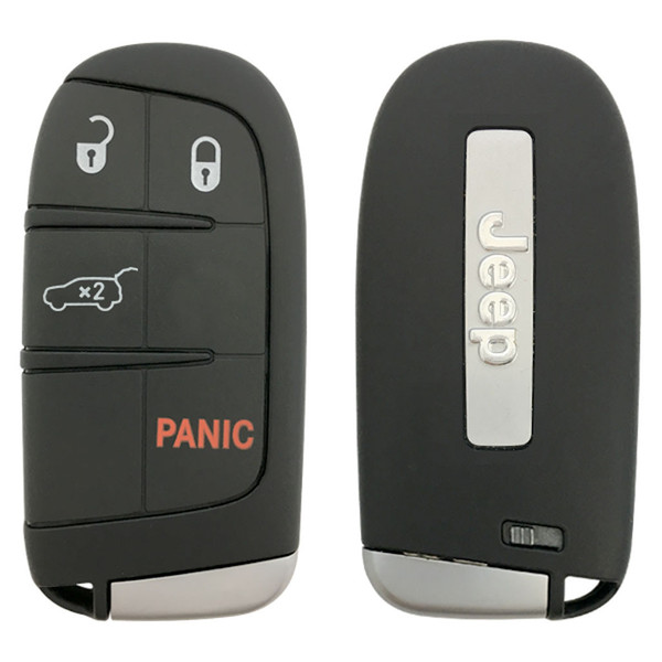 Jeep 4 Button Smart Key M3N-40821302, 68143504AB, 433 MHz - Refurbished, Grade A