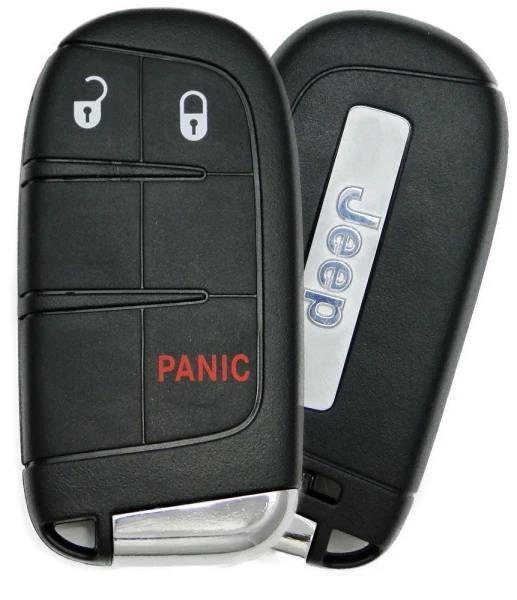 Jeep 3 Button Smart Key M3N-40821302, 68250335AB, 433 MHz - Refurbished, Grade A