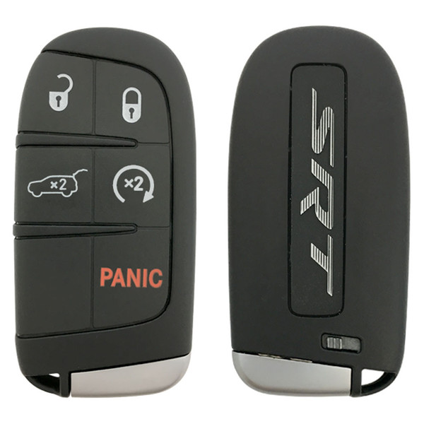 Dodge Jeep 5 Button Smart Key SRT Logo M3N-40821302, 68240167AA, 433 MHz - Refurbished, Grade A