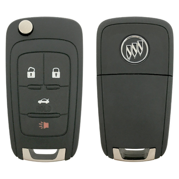 Buick 4 Button Non-PEPS Remote Flip Key V2T-01060512, 13504205, 315 MHz - Refurbished, Grade A