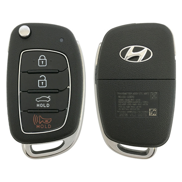 Hyundai Sonata Remote Flip Key for TQ8-RKE-4F25 (LF 4BT) 95430-C1210 - Refurbished A 182261