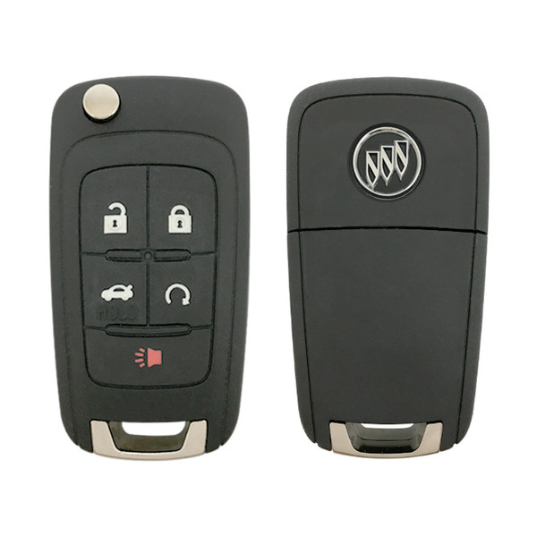 Buick 5 Button Non-PEPS Remote Flip Key OHT01060512, 13504204, 315 MHz - Refurbished, Grade A