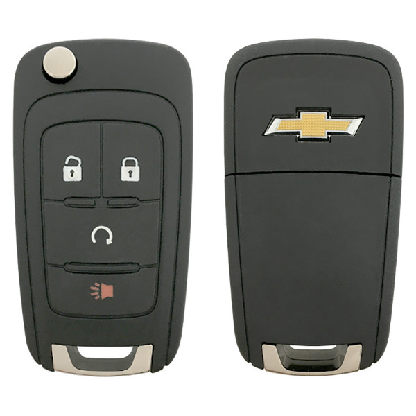 Chevrolet 4 Button Non-PEPS Remote Flip Key KR55WK500733, 13501916, 315 MHz - Refurbished, Grade A