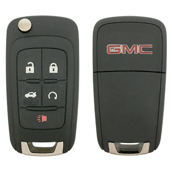 GMC 5 Button Non-PEPS Remote Flip Key OHT01060512, 13501514, 315 MHz - Refurbished, Grade A