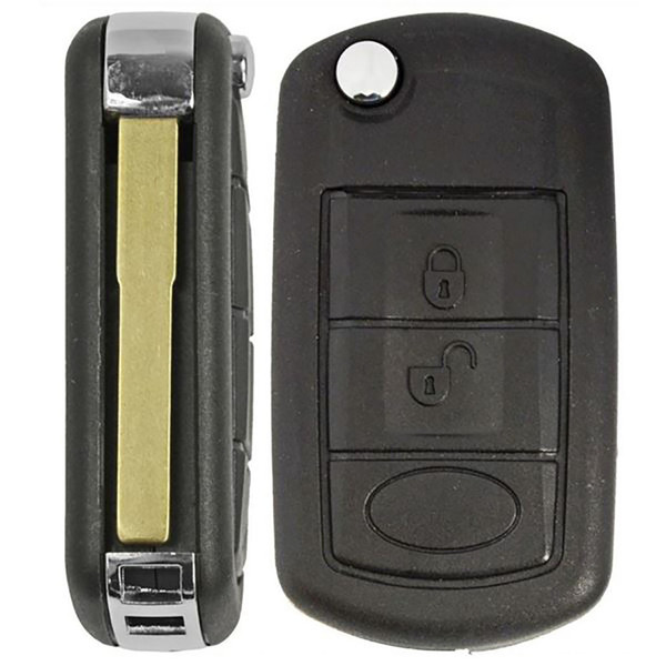 Land Rover Range Rover 3 Button Remote Flip Key HU101, NT8-15K6014CFFTXA, YWX000071, 315 MHz - Refurbished, Recase