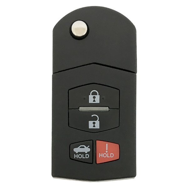 Mazda 4 Button Remote Flip Key BGBX1T478SKE125-01, BBM4-67-5RY, 315 MHz - Refurbished, Recase