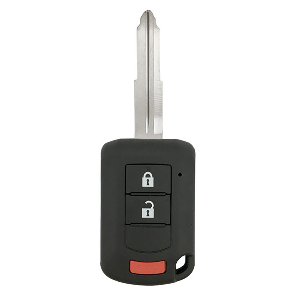 Mitsubishi 3 Button Remote Head Key with Shoulder Stops OUCJ166N, 6370B904, 315 MHz - Refurbished, Recase