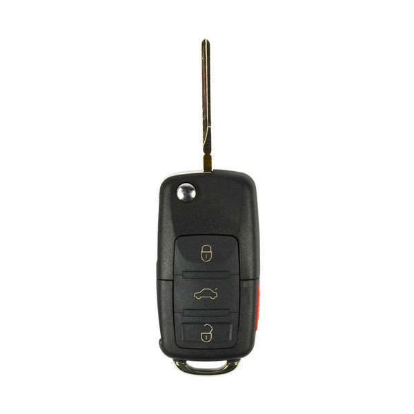 Volkswagen 4 Button Remote Flip Key 48 CAN - NBG 92596263, 1K0959753P, 315 MHz, Refurbished, Recase