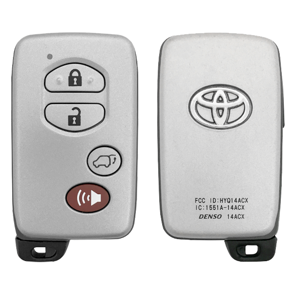 Toyota 4 Button Proximity Smart Key (GNE Board - 5290)  HYQ14ACX, 89904-0T020, 315 MHz - New, OEM