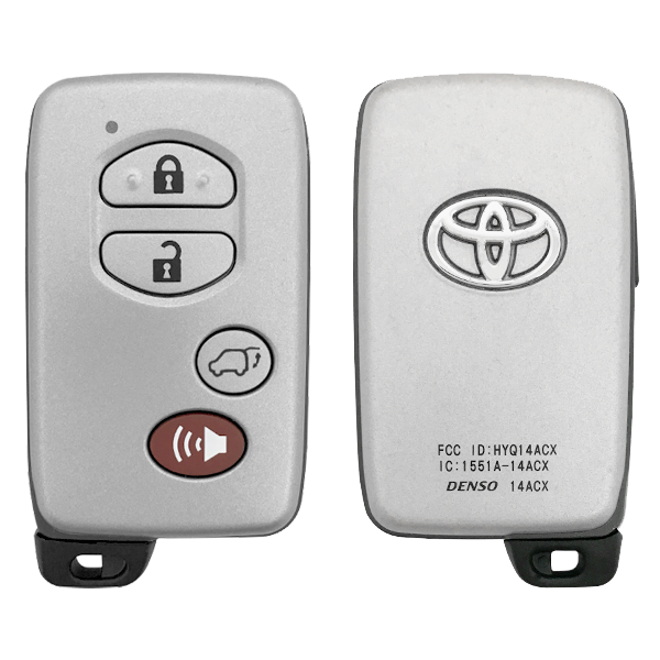 Toyota 4 Button Proximity Smart Key (GNE Board - 5290)  HYQ14ACX, 89904-0T020, 315 MHz - New, OEM