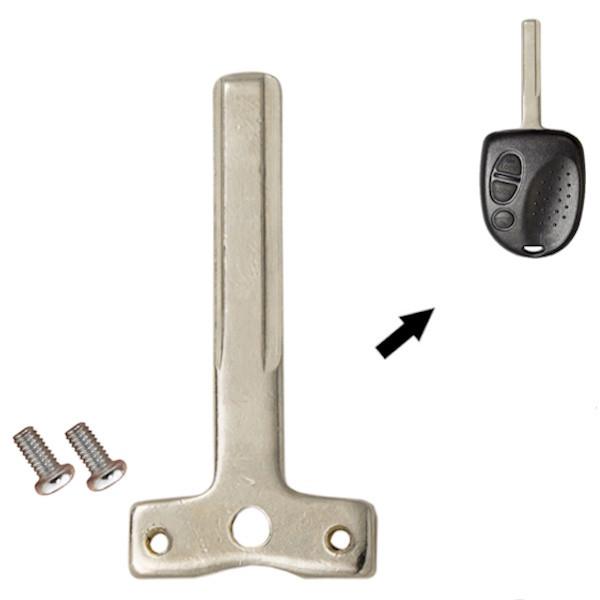 Pontiac GTO HU43 Remote Head Key Blade Replacement with 2 Screws 92123129 - Aftermarket