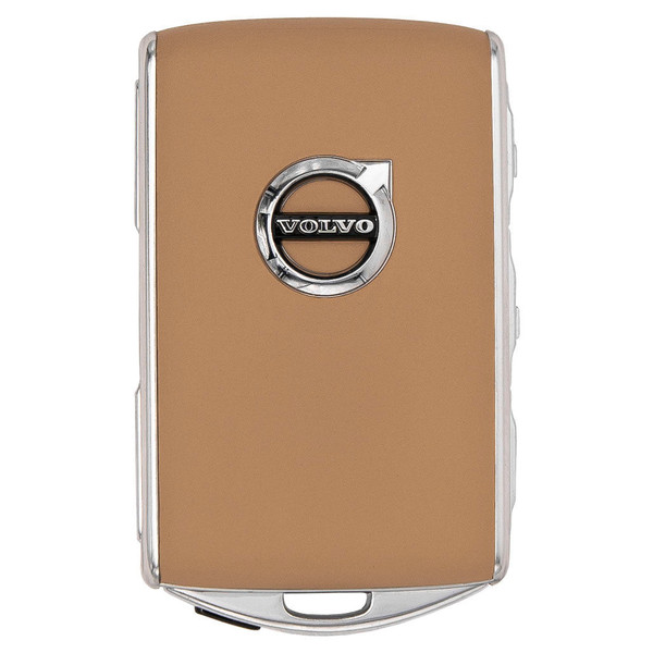 Volvo 4 Button Light Brown Proximity Smart Keys YGOHUF8423, 31419896, 433 MHz (2-PACK) - New, OEM