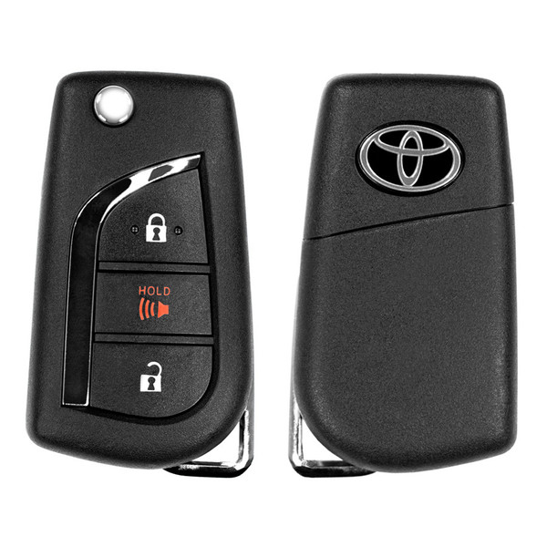 Toyota 3 Button Remote Flip Key MOZB3F2F2L, 89070-10082, 315 MHz - Refurbished, Grade A
