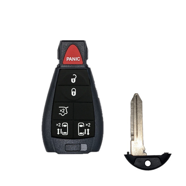 Chrysler, Dodge 6 Button Fobik Non Proximity Remote IYZ-C01C, 433 MHz - Refurbished, Recase