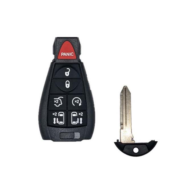 Chrysler Dodge Volkswagen 7 Button Remote Fobik Key IYZ-C01C, Refurbished Recase
