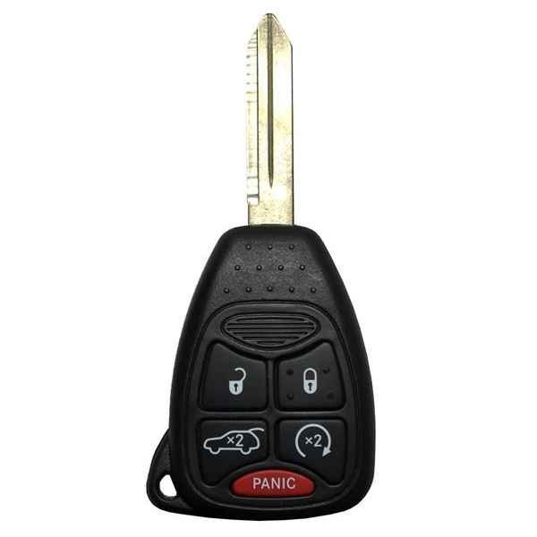 Chrysler/Dodge/Jeep 5 Button Remote Head Key OHT-692427AA Refurbished, Recase