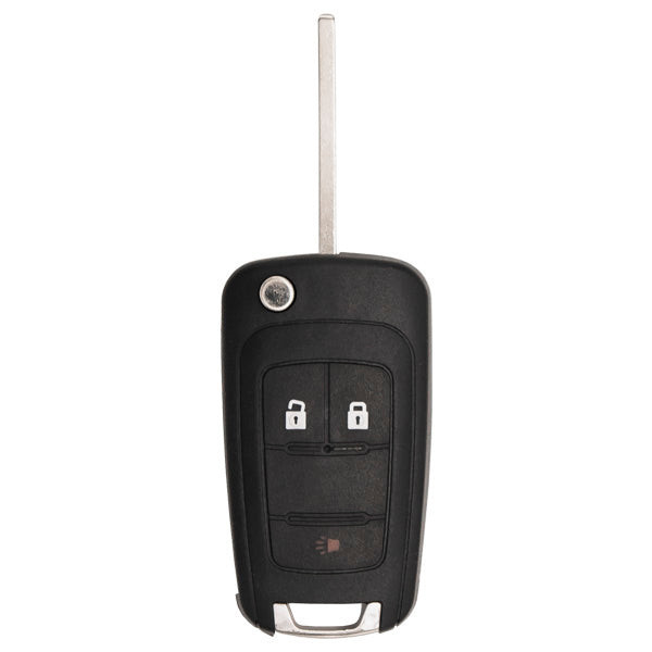 Keyless2Go GM 3 Button Magic Reusable Flip Key PEPS 315 MHz - Premium Aftermarket