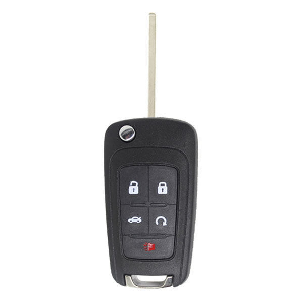 Keyless2Go GM 5 Button Non-PEPS Remote Flip Key OHT01060512, 13504204, 315 MHz - Premium Aftermarket