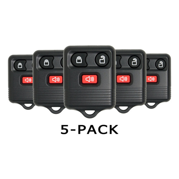 Keyless2Go Ford Lincoln Mercury 3-Button Remote CWTWB1U331 8L3Z-15K601-B, Pack of 5