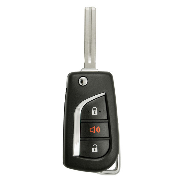 Keyless2Go Toyota 3 Button H Chip Remote Flip Key HYQ12BFA, 89070-12C20, 315 MHz - Premium Aftermarket