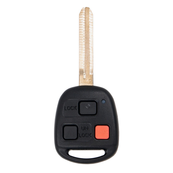 Keyless2Go 3 Button Remote Head Key Replacement for Toyota HYQ1512V / 4C Chip / 89070-60090