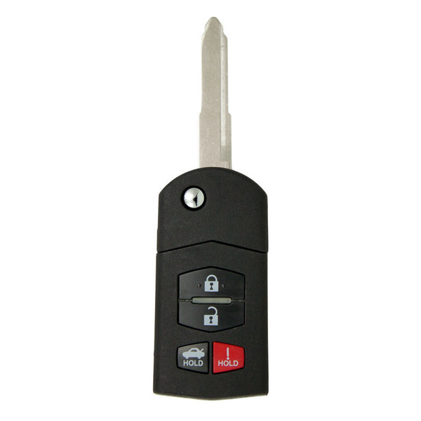 Keyless2Go Mazda 4 Button Remote Flip Key KPU41788, GP7A-67-5RY, 315 MHz - Premium Aftermarket
